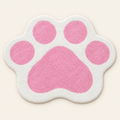 Tapis enfant Patte de Chat Mallow, vue complète du motif sur fond clair
