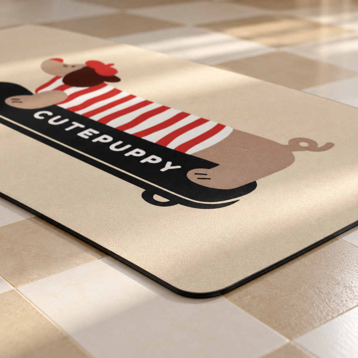 Bord du tapis Marcel en gros plan