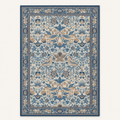 Tapis floral vintage Margot, vue complète du motif sur fond clair