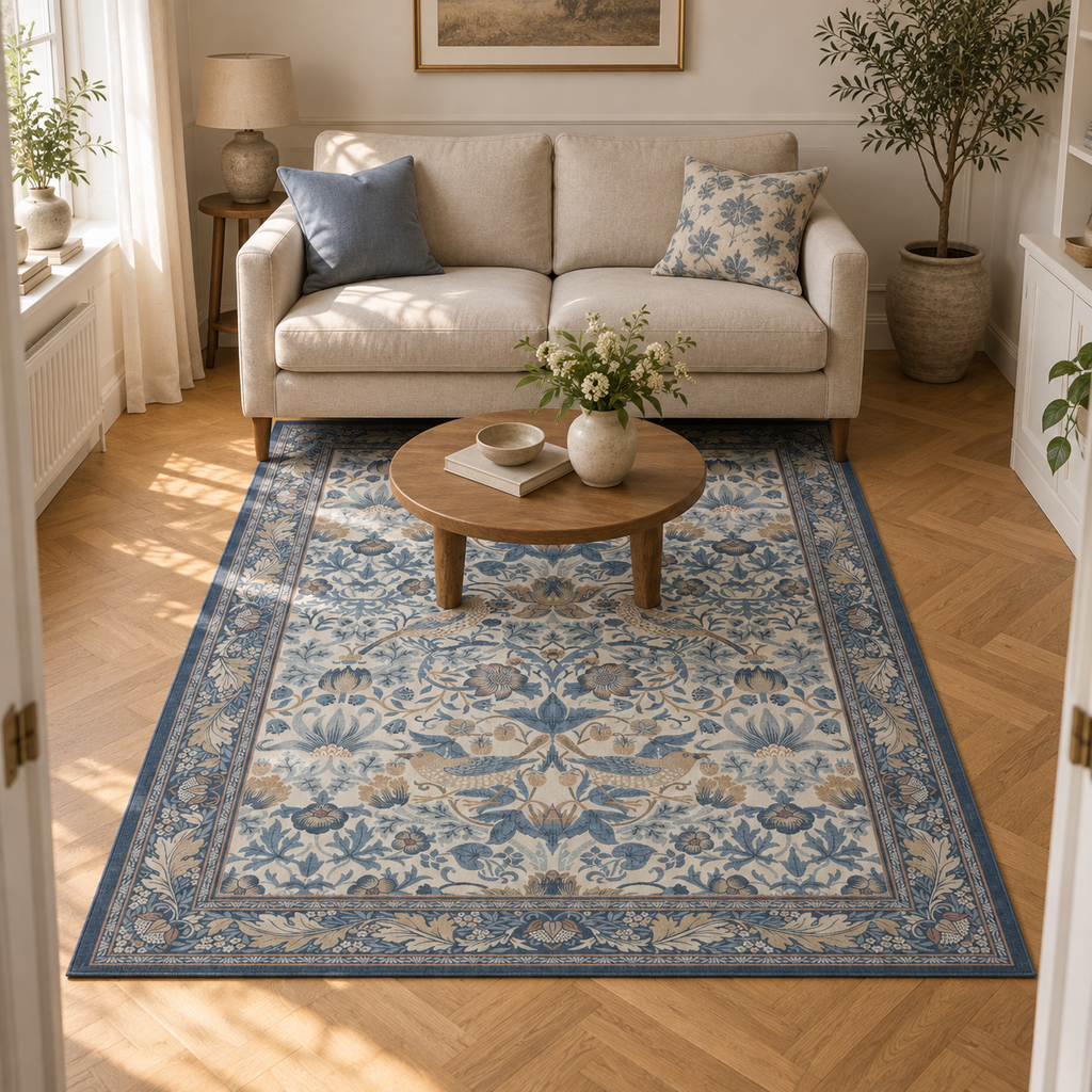 Tapis Margot dans la pièce, vue d'ensemble