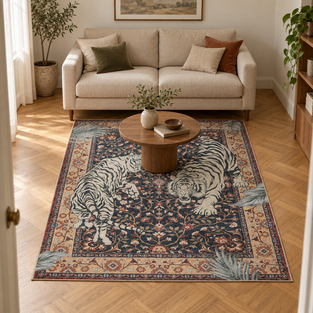 Tapis Milo dans la pièce, vue d'ensemble