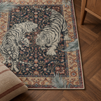 Détail du motif du tapis Milo, vu du dessus