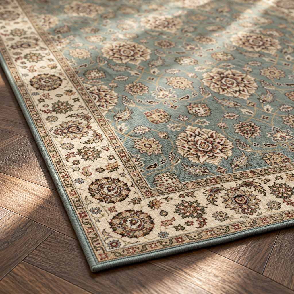 Angle du tapis Mireille en gros plan