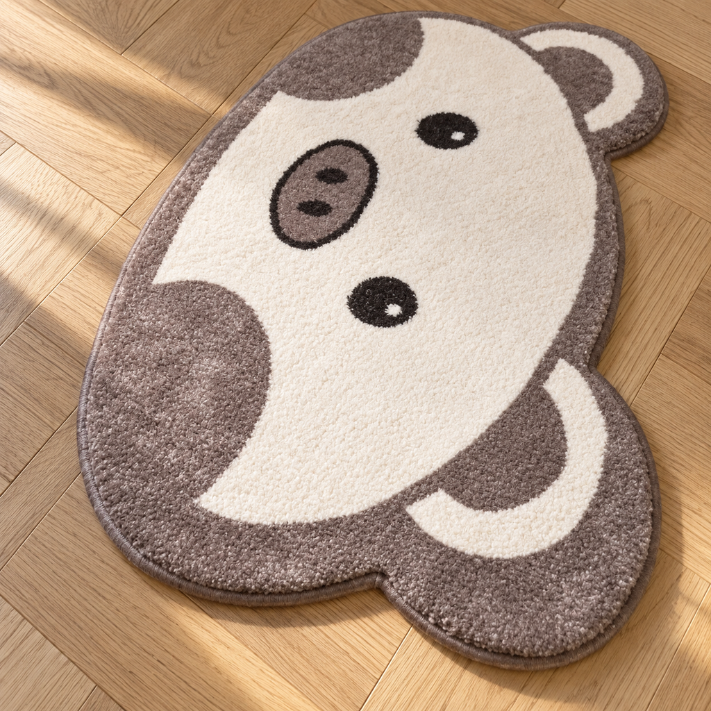 Détail du motif du tapis Moka, vu du dessus