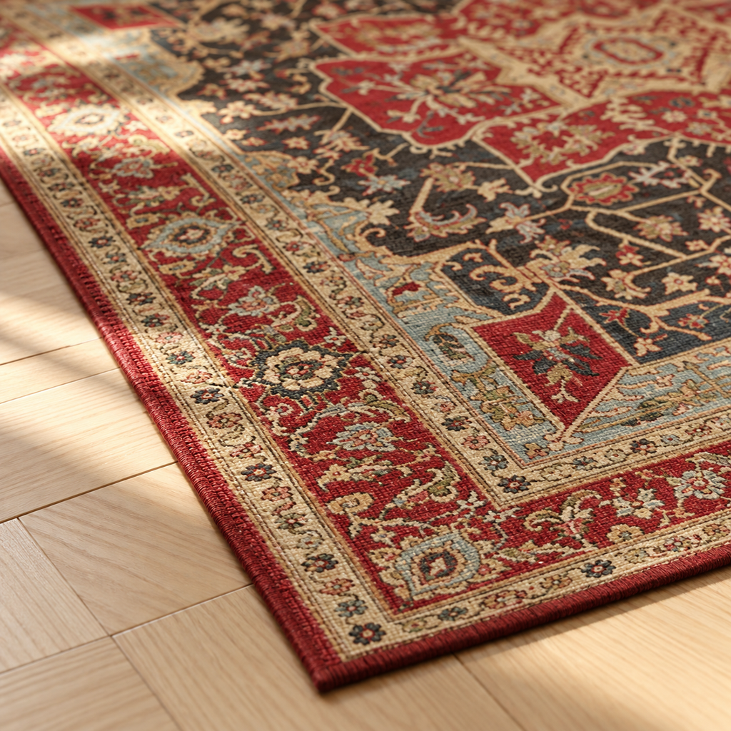 Angle du tapis Nélia en gros plan