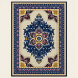 Tapis géométrique rétro Olivia