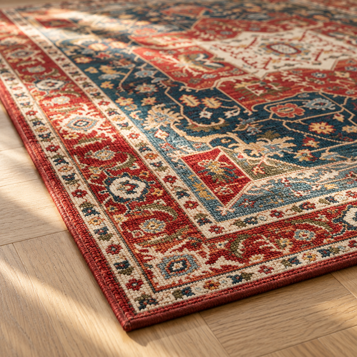 Angle du tapis Oriane en gros plan