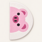 Tapis enfant Petit Cochon Poppy, vue complète du motif sur fond clair