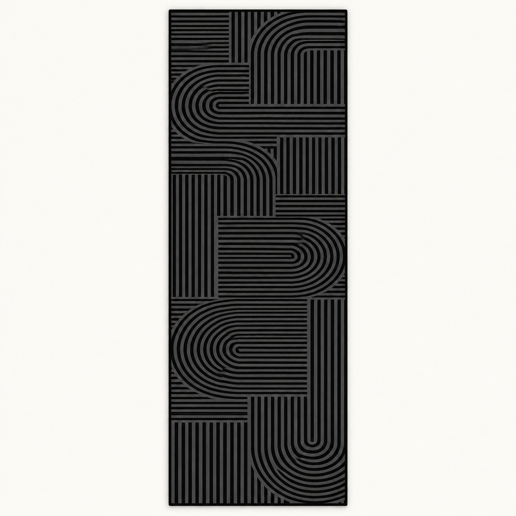 Tapis de cuisine absorbant Rivage, vue complète du motif sur fond clair
