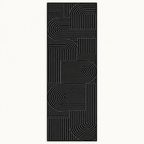 Tapis de cuisine absorbant Rivage, vue complète du motif sur fond clair