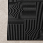 Détail du motif du tapis Rivage, vu du dessus