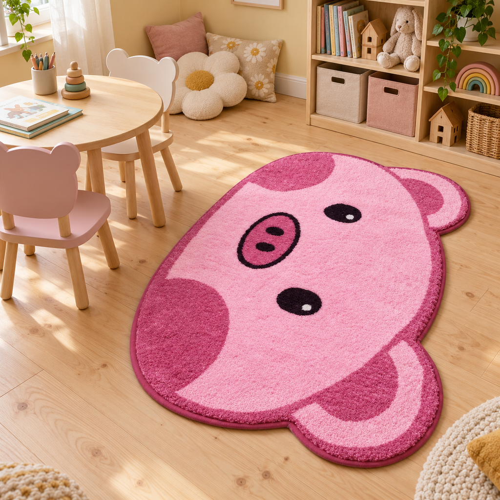 Tapis Rosalie dans la pièce, vue d'ensemble