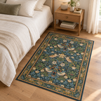 Tapis Rose dans la pièce, vue d'ensemble