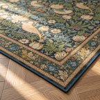 Angle du tapis Rose en gros plan