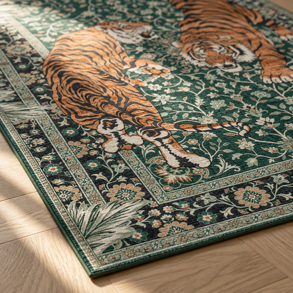 Bord du tapis Sacha en gros plan