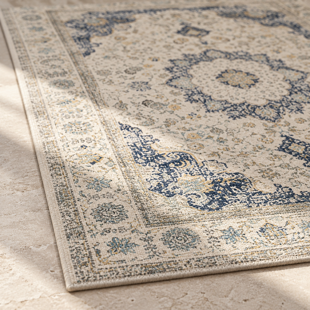 Angle du tapis Salomé en gros plan