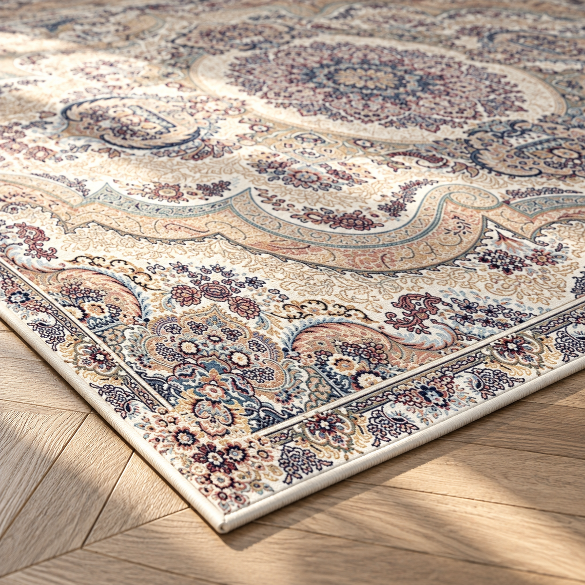 Angle du tapis Samira en gros plan