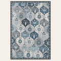 Tapis vintage persan Sofia, vue complète du motif sur fond clair