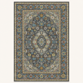 Tapis géométrique rétro Solène, vue complète du motif sur fond clair