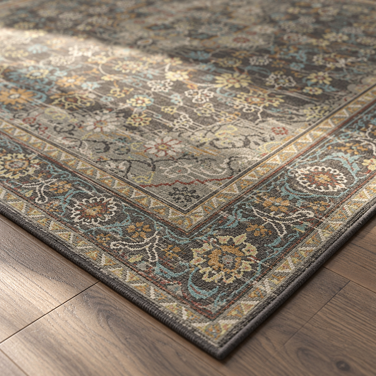 Angle du tapis Solène en gros plan