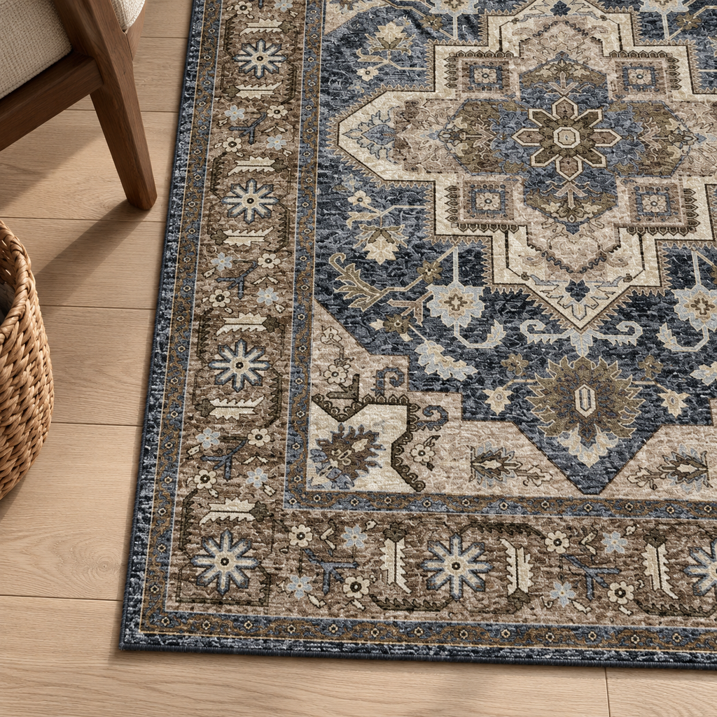 Détail du motif du tapis Thaïs, vu du dessus
