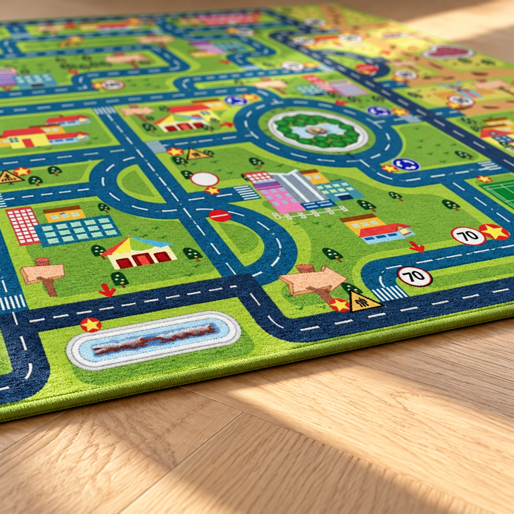 Bord du tapis Balade Urbaine en gros plan