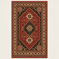 Tapis géométrique rétro Valentina, vue complète du motif sur fond clair