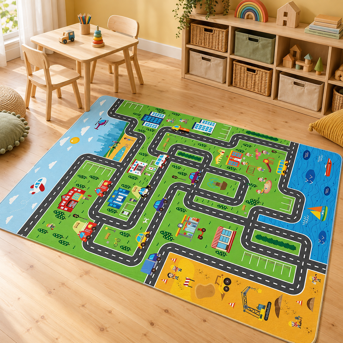Tapis Petit Voyage dans la pièce, vue d'ensemble