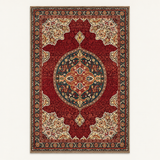 Tapis géométrique rétro Wanda