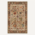 Tapis bohème lavable Zélie, vue complète du motif sur fond clair